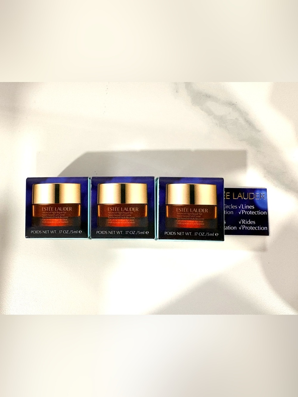 Estée Lauder Advanced Night Repair Eye Supercharged Gel-Creme 5ml x3 New